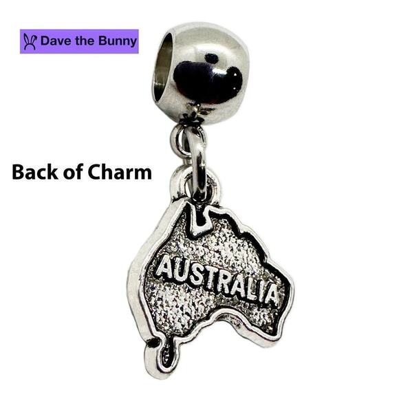 Australia Charm - Australia Map Charm - Picture 2 of 3